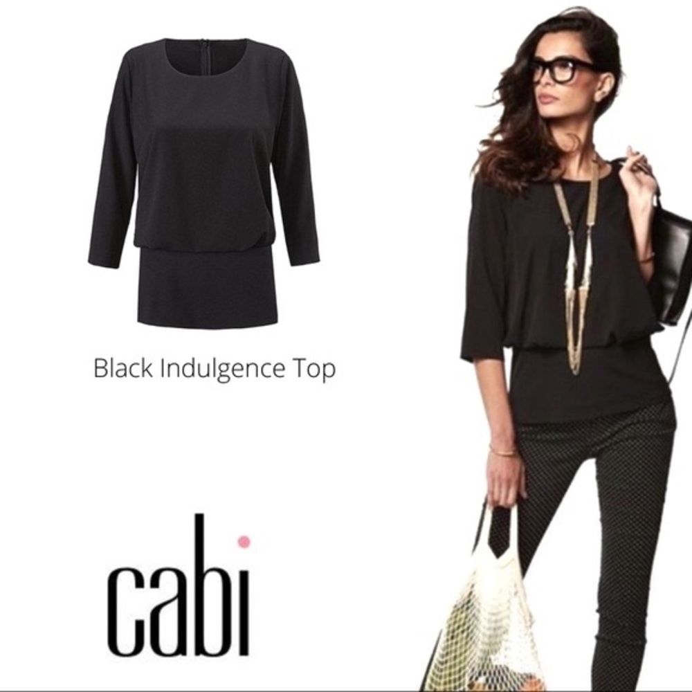 NWOT Cabi Black indulge top size medium